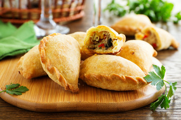 empanadas - Argentine fried meat pies.
