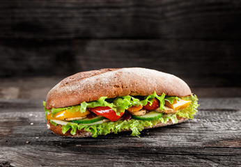 Sandwich with vegetables