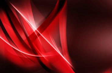 Light Red Waves Abstract Design © SidorArt