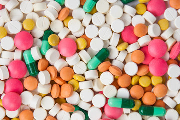 Fototapeta na wymiar pills and capsules