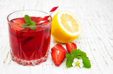 Summer strawberry drink
