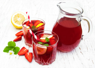 Summer strawberry drink