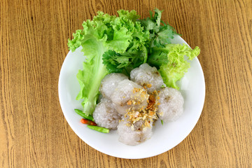 Tapioca Balls with Pork Filling