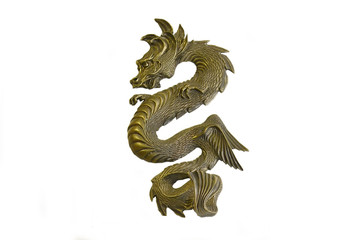 Chinese metal dragon figure