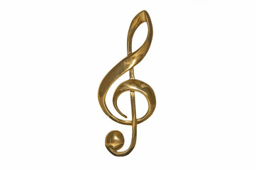 Golden treble clef