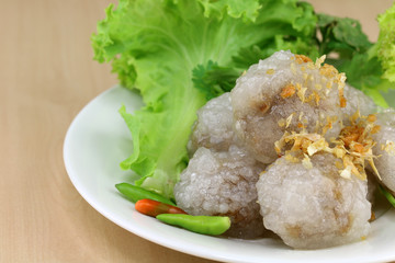 Tapioca Balls with Pork Filling