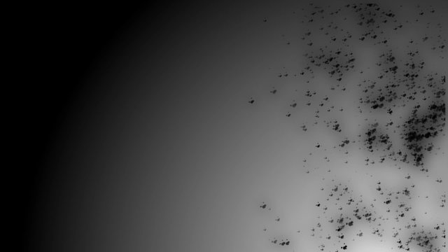 Looped dark background with small slowly flying black particles