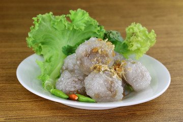 Tapioca Balls with Pork Filling