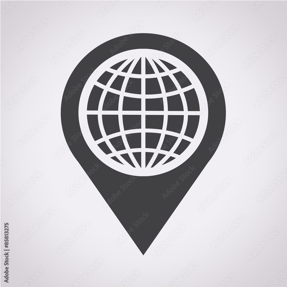 Poster map pointer icon