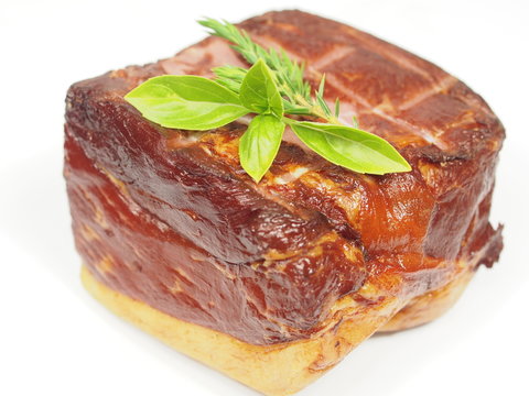 smoked pork with rosemary