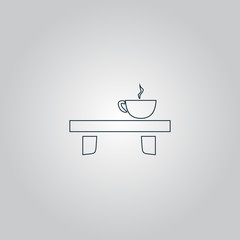 cup on the table icon