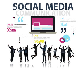 Social Media Social Networking Technology Connection Concept