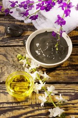 .black healing clay for Spa treatments