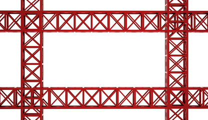 Pink construction concept rendered