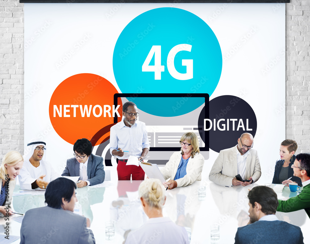 Poster technology communication connection networking internet concept