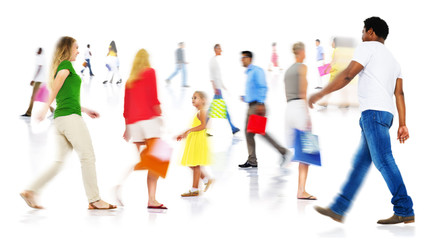 Fototapeta premium Community Ethnicity Casual People Shopping Spending Concept