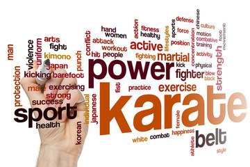 Karate word cloud
