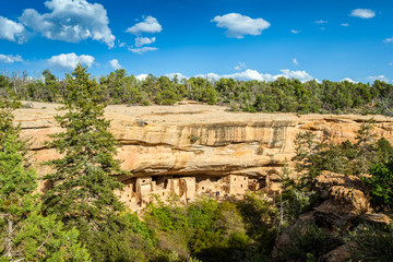 Cliff dwellings in Mesa Verde National Parks, CO, USA