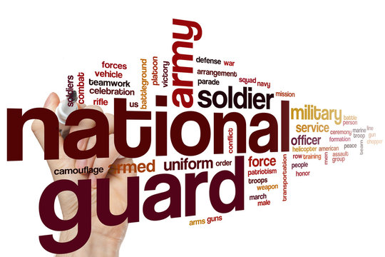 National guard word cloud
