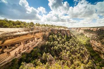 Cliff dwellings in Mesa Verde National Parks, CO, USA