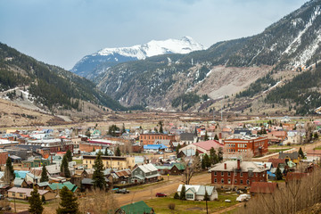 Silverton Panorama, Colorado, USA - obrazy, fototapety, plakaty