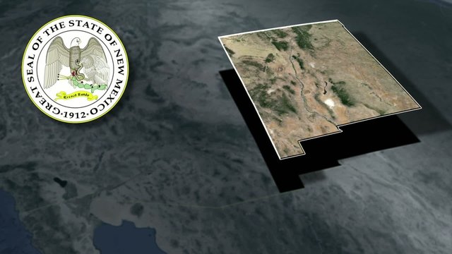 New Mexico Seal and animation map