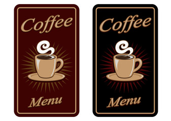 Retro Vintage Coffee Menu Design