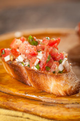 Bruschette Pomodoro and Mozzarella