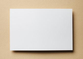  paper card on beige background
