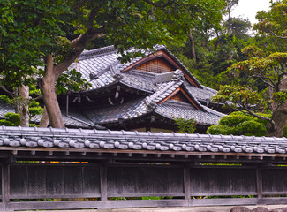日本の古い様式の家屋