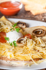  omelet with mushrooms