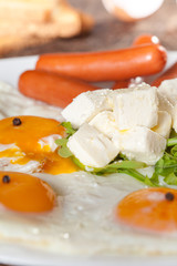  Breakfast - eggs sausage and cheese