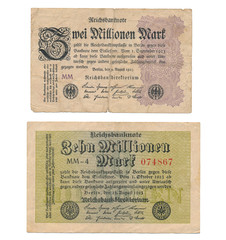 Historische Banknote, Inflationsgeld