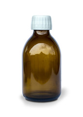 Medicine bottle isolated on white