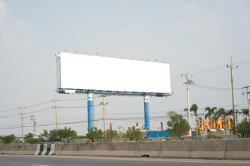 Blank billboard for new advertise.