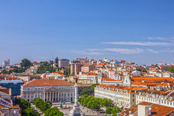 Fototapeta na wymiar Lisbon, Rossio square (Praca de Rossio), Portugal