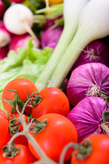 Different ripe vegetables