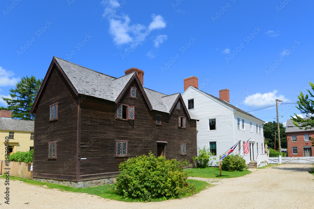 Canvas Prints Sherburne House, built in 1695, at Strawbery Banke Museum in Portsmouth, New Hampshire