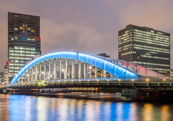 Etai bridge and Sumida river at Tokyo City
