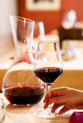 red wine tasting to elegant restaurant interiors