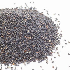 Black dry sesame seed , a common ingredient in cuisine