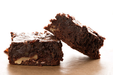 Frisch gebackene Brownies
