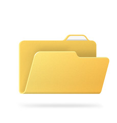 Folder icon. Vector illustration. Web element