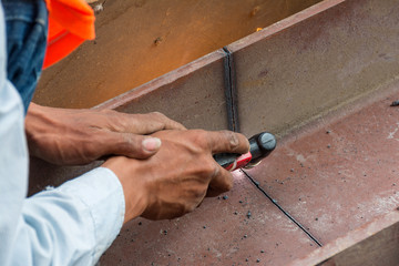 Cutting  large steel  with  Plasma cutters