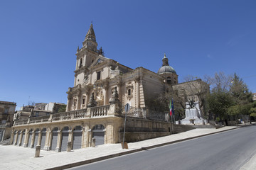 Fototapeta na wymiar Cattedrale di San Giovanni Battista a Ragusa