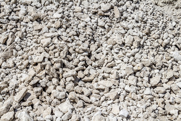 Limestony quarry industry, summer, Ukraine