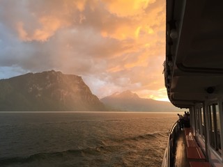 Abendstimmung auf dem See