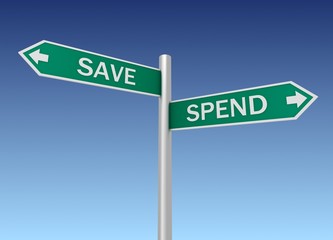 save spend sign