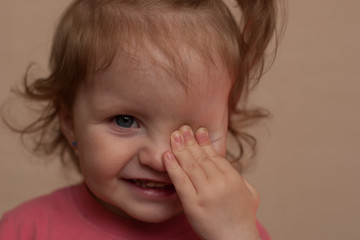 portrait of a smiling little girl