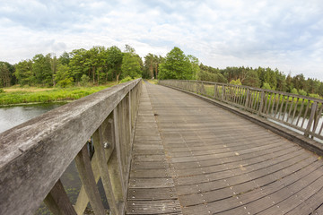 Fototapeta premium Holzbrücke